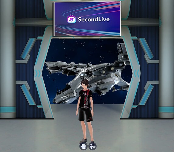 SecondLive Space ship